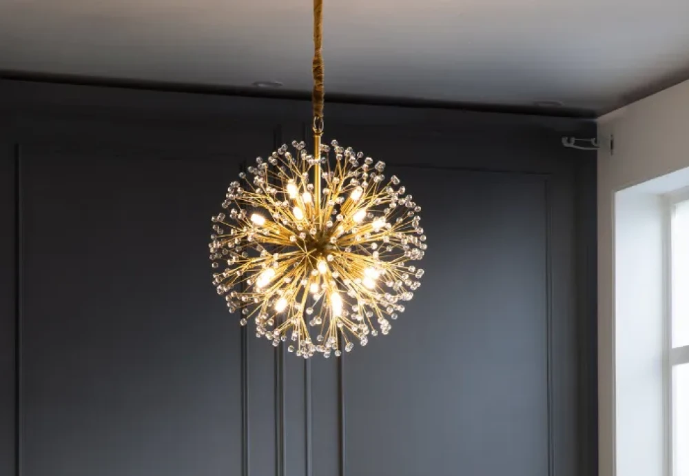 glass globe round chandelier