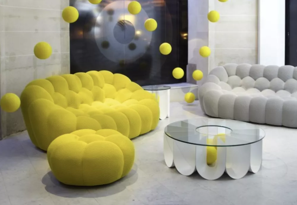 orange bubble sofa